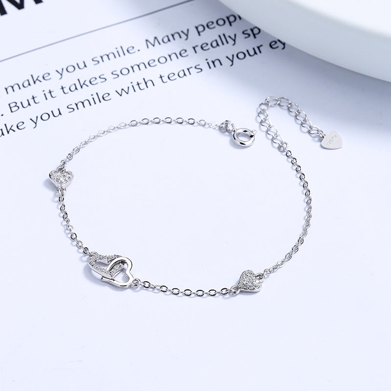 Interlocking Hearts Bracelet